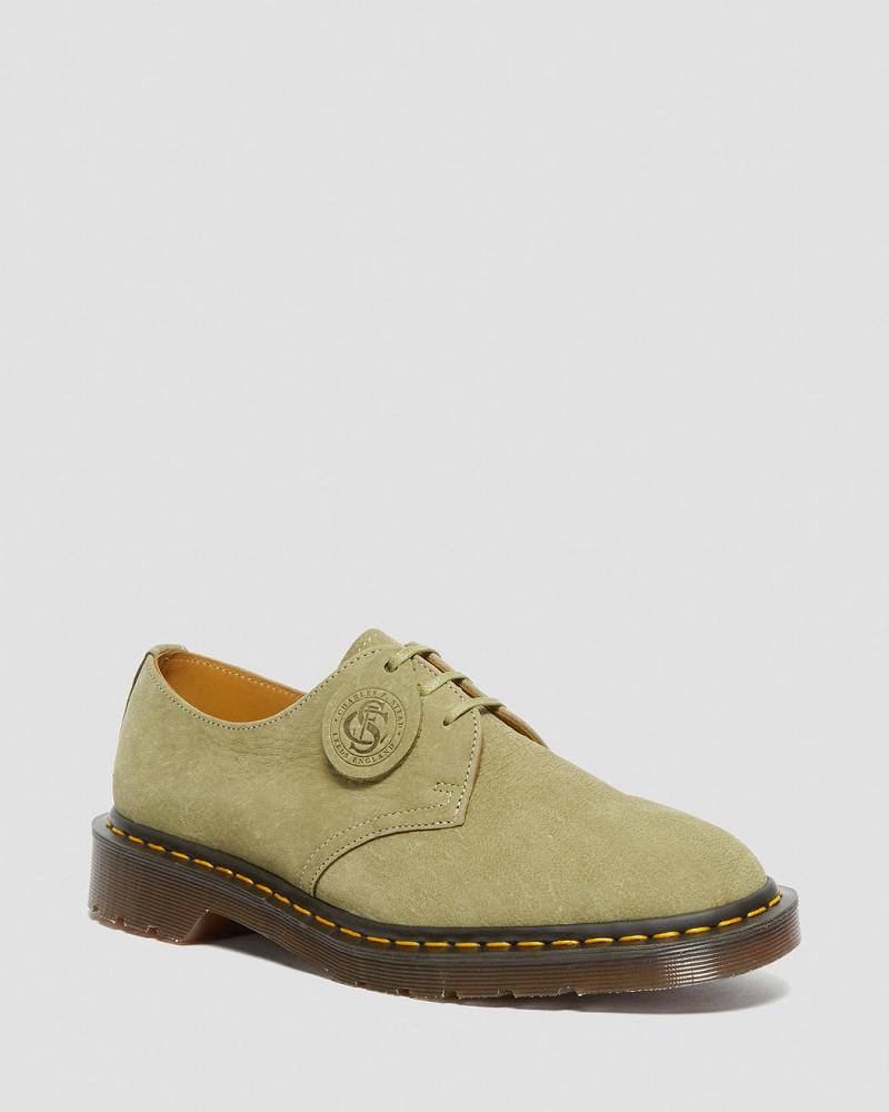 Zapatos Oxford Dr Martens 1461 Made in England Nubuck Cuero Hombre Verdes | MX 218EBC